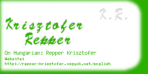 krisztofer repper business card